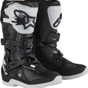 BOOT TECH3S YTH WHT/BLK 4