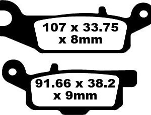 BRAKE PAD CARBON TT DIRT