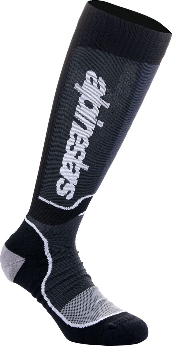SOCK MX PLUS BLACK/WHITE L