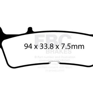 BRAKE PAD CARBON TT DIRT
