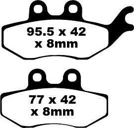 BRAKE PAD SFA ORG SCOOTER