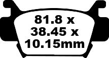 BRAKE PAD CARBON TT DIRT