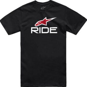 TEE RIDE 4.0 SS BK/WT/RD 2X