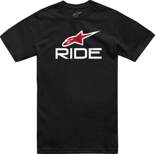 TEE RIDE 4.0 SS BK/WT/RD 2X