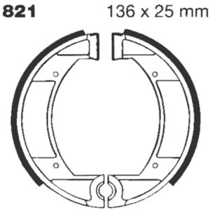 BRAKE SHOE GROOVED
