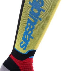 SOCK MX PLUS BLK/RED/BL L