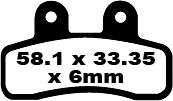 BRAKE PAD FA SER ORGANIC