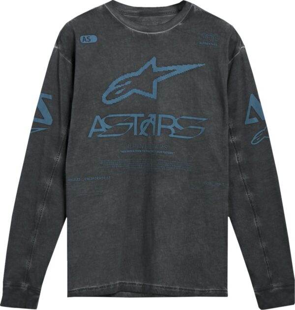TEE LS KNIT NOOK DK GRY L