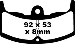 BRAKE PAD FA SER ORGANIC
