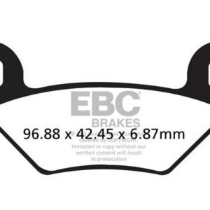 BRAKE PAD CARBON TT DIRT