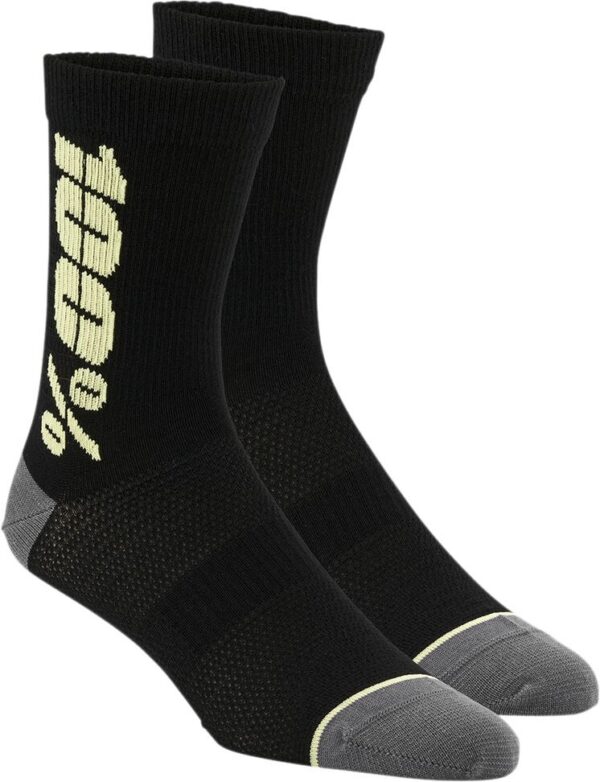 SOCK RYTHYM BK/YL L/XL