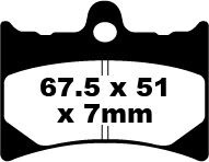BRAKE PAD FA SER ORGANIC