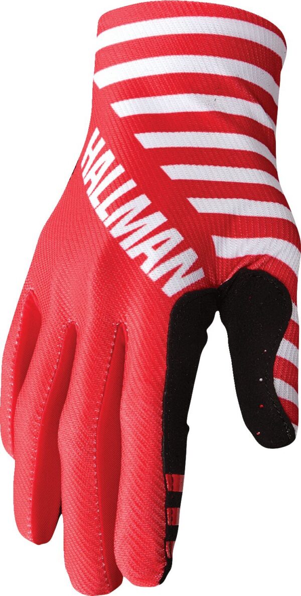 GLOVE MNSTY SLICE WH/RD LG