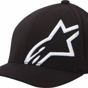 HAT CORP SHFT 2 BK/WT S/M