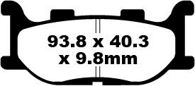 BRAKE PAD HH SINT SCOOTER