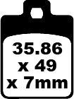 BRAKE PAD HH SINT SCOOTER
