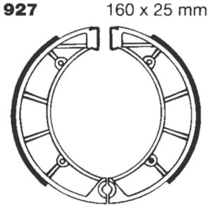 BRAKE SHOE GROOVED