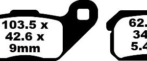 BRAKE PAD CARBON TT DIRT