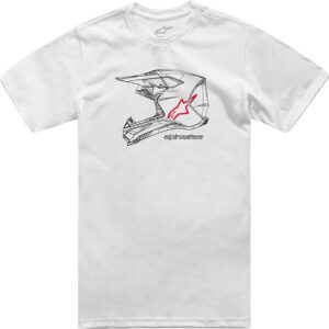 TEE MX HELMET SS WT L