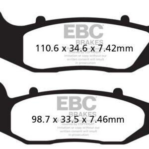 BRAKE PAD CARBON TT DIRT