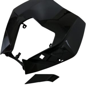 HEADLIGHT PLAST EXC 09-13 BLK