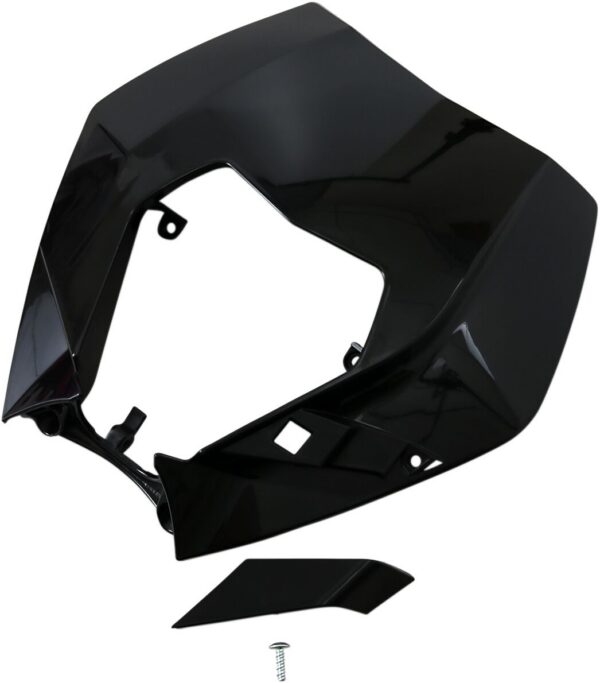 HEADLIGHT PLAST EXC 09-13 BLK