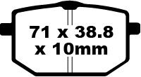 BRAKE PAD FA SER ORGANIC