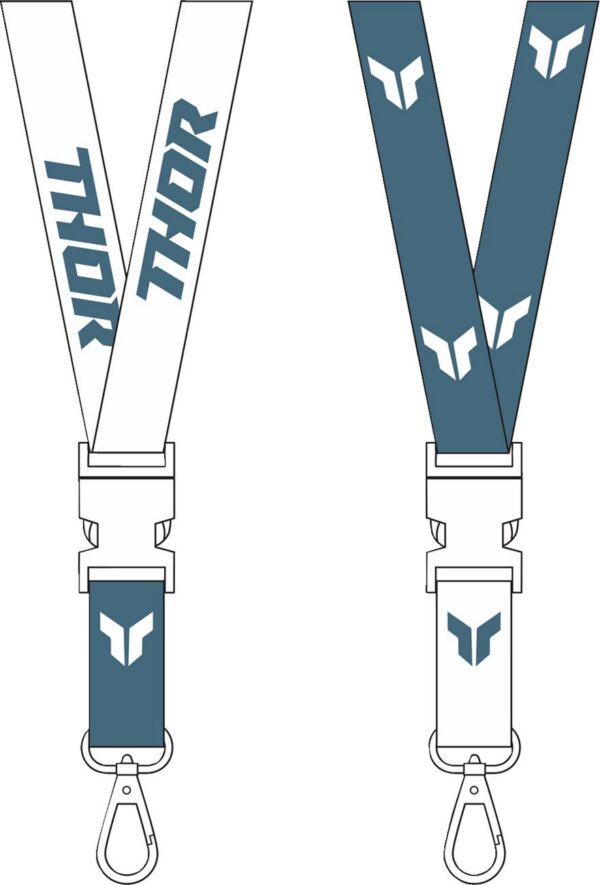LANYARD THOR STEEL/WHITE