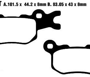BRAKE PAD CARBON TT DIRT