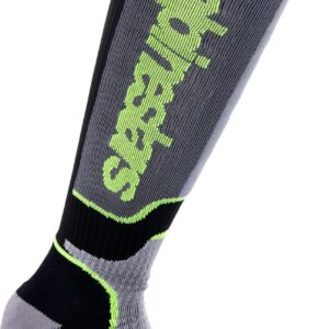 SOCK MX PLUS BLK/GY/YLW M