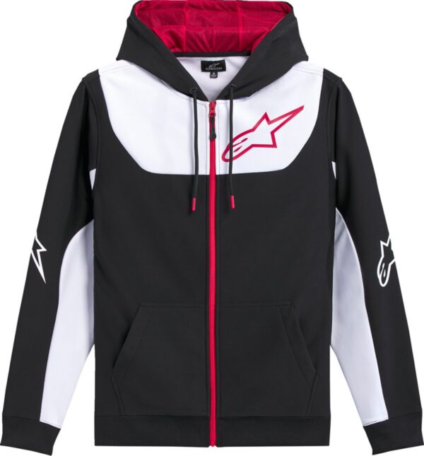 HOODIE ZIP SESSIONS V3 BLK/WHT