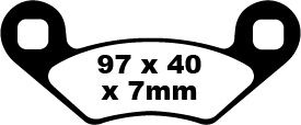 BRAKE PAD CARBON TT DIRT