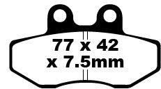 BRAKE PAD FA SER ORGANIC