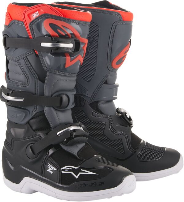BOOT TECH7S DGY/LGY FL/RD 5