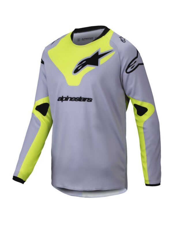 JERSEY YTH RACER VEIL GRAY/YEL