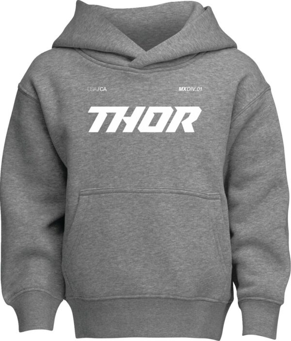 HOODIE YOUTH BRAVE HTR GRAY LG