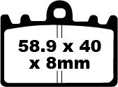 BRAKE PAD SINTERED HH