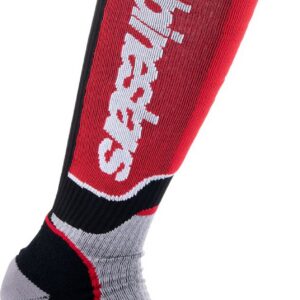 SOCK YTH MX+ BLK/RED/GY