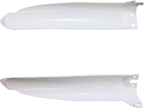 FORK COVERS KX125/250 WHITE