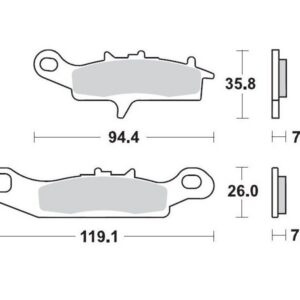 BRAKE PAD RACING