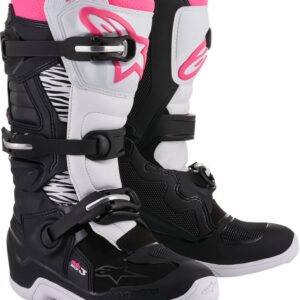 BOOT 4W TECH3 BK/WT/PK 8