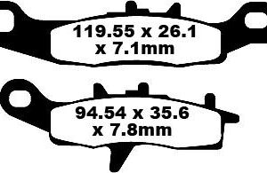 BRAKE PAD CARBON TT DIRT