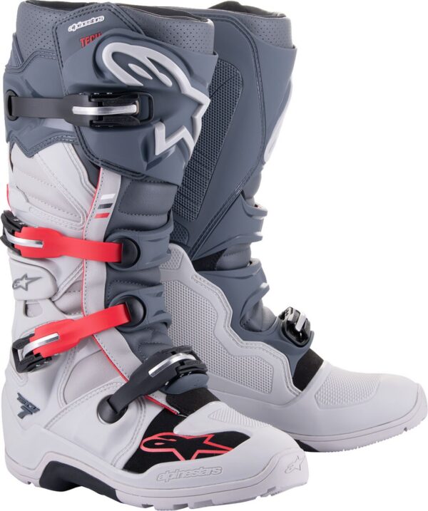 BOOT T7 ENDURO GRAY/RD 10