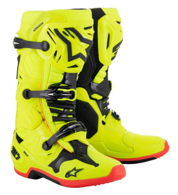BOOT TECH 10 YLW/BK/RD 14