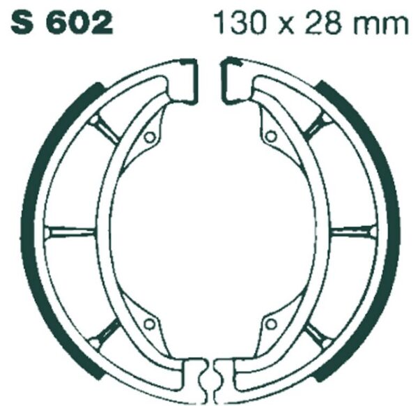 BRAKE SHOE GROOVED