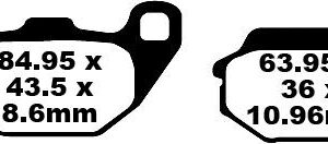 BRAKE PAD SFA ORG SCOOTER