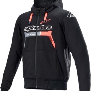 JACKET HOOD CHROME BK/RD 2X