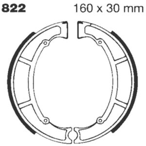 BRAKE SHOE GROOVED