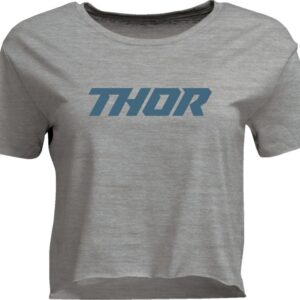 TEE WOMENS CORP HTR GRAY SM