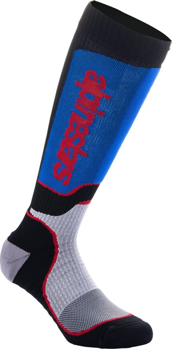 SOCK YTH MX+ BLK/WHT/BL